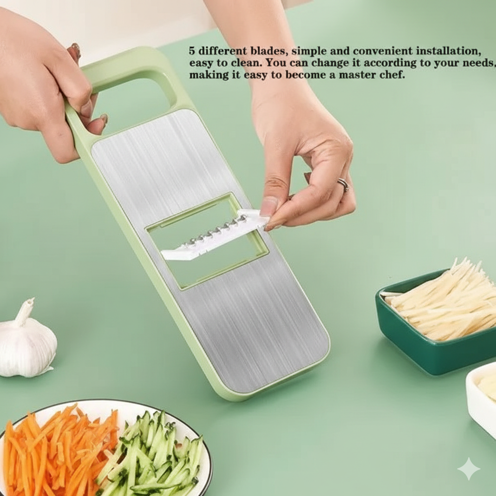 Ramadan Sale Offer 5 in 1 Multifunction Vegetable Slicer Cutter