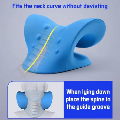 🌿 Cervical Neck Stretcher - Ergonomic Chiropractic Pillow for Neck Pain & Posture Relief – Free Shipping🔥