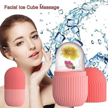 3‑Piece Facial Roller Set – Marble, Jade & Ice Rollers