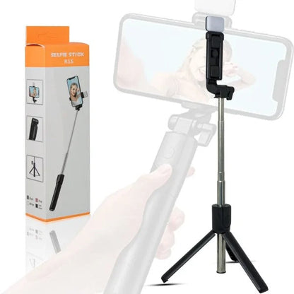 Bluetooth Selfie Stick & Tripod – 360° Rotating