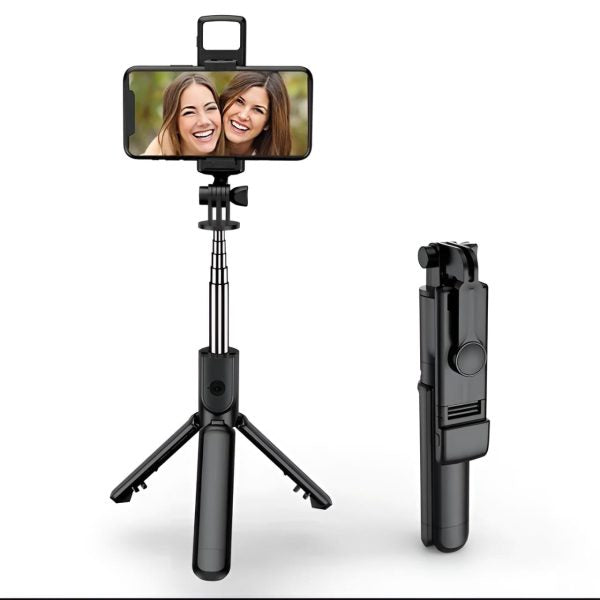 Bluetooth Selfie Stick & Tripod – 360° Rotating