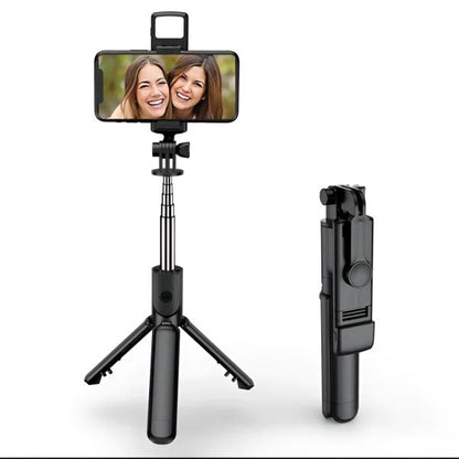Bluetooth Selfie Stick & Tripod – 360° Rotating