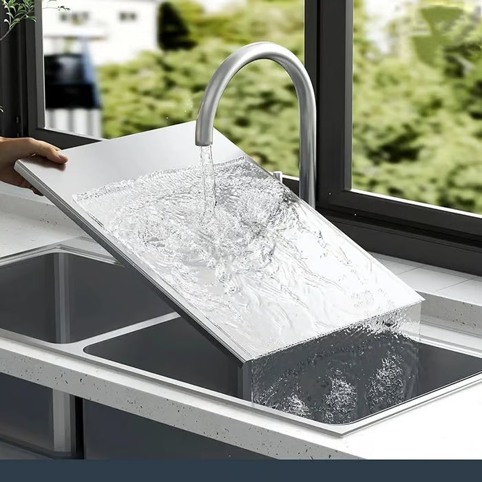 Food Grade Stainless Steel Vegetable Cutting Board – 50% OFF | Free Shipping⚡