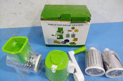3‑in‑1 Vegetable Cutter & Drum Grater