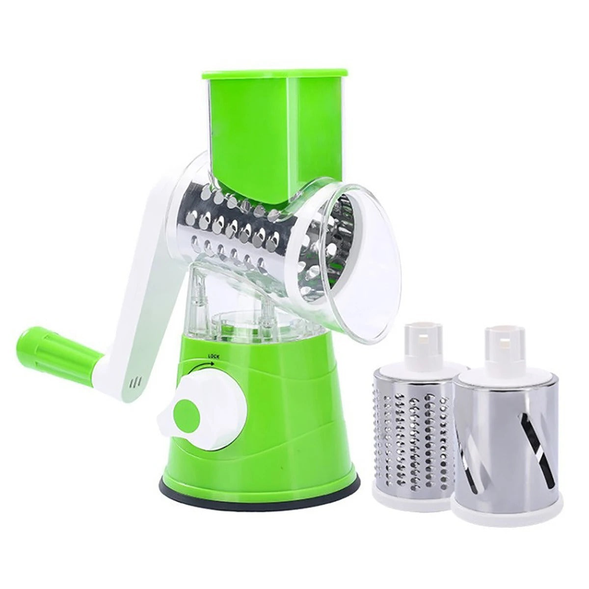 3‑in‑1 Vegetable Cutter & Drum Grater
