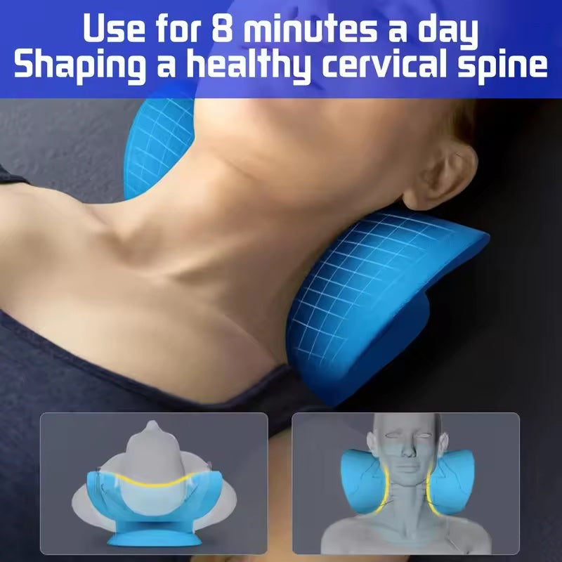 🌿 Cervical Neck Stretcher - Ergonomic Chiropractic Pillow for Neck Pain & Posture Relief – Free Shipping🔥