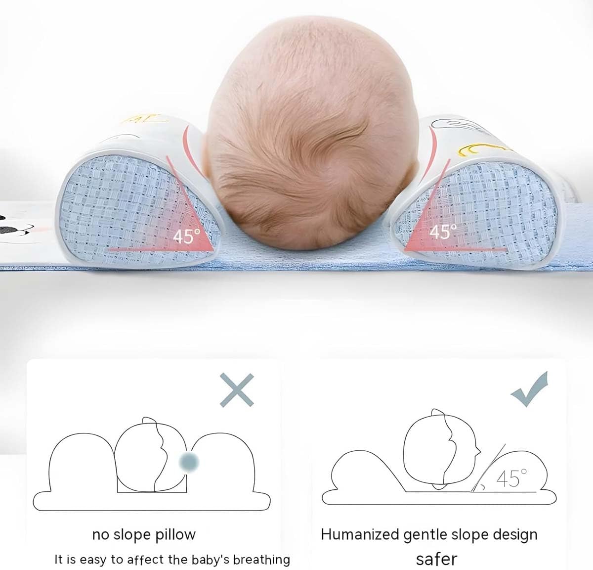 Premium Quality – Baby Head Shaping Pillow, Head Support Pillow – 50% OFF | Free Shipping⚡