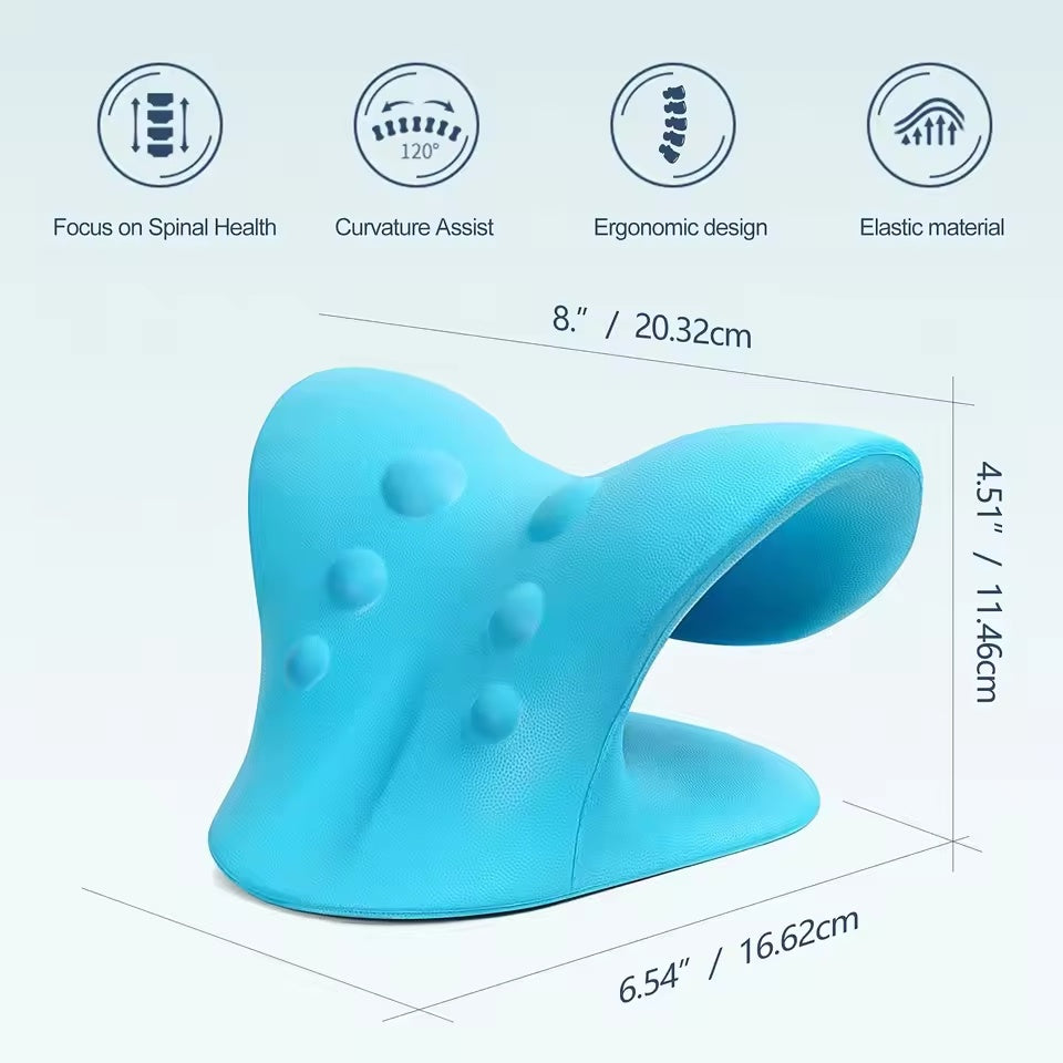 🌿 Cervical Neck Stretcher - Ergonomic Chiropractic Pillow for Neck Pain & Posture Relief – Free Shipping🔥