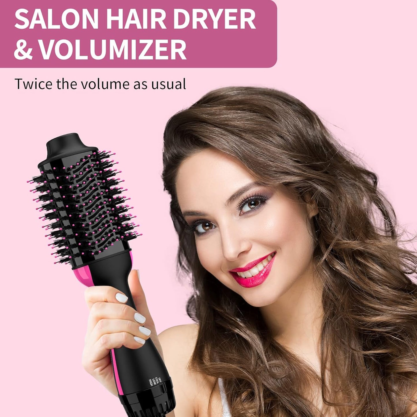 3‑in‑1 Hair Dryer, Straightener & Curler – Easy Styling