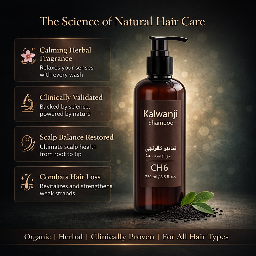 Organic Kalwanji Shampoo CH6 – Black Seed Hair Cleanser