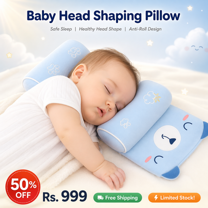 Premium Quality – Baby Head Shaping Pillow, Head Support Pillow – 50% OFF | Free Shipping⚡