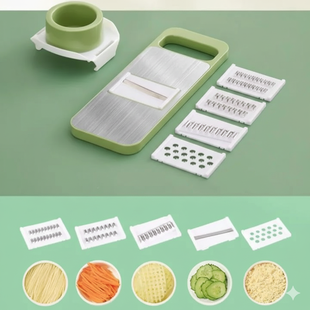 Ramadan Sale Offer 5 in 1 Multifunction Vegetable Slicer Cutter