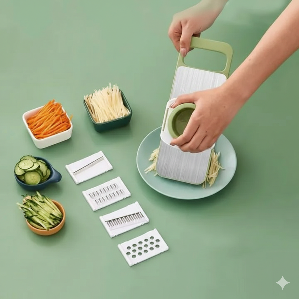 Ramadan Sale Offer 5 in 1 Multifunction Vegetable Slicer Cutter