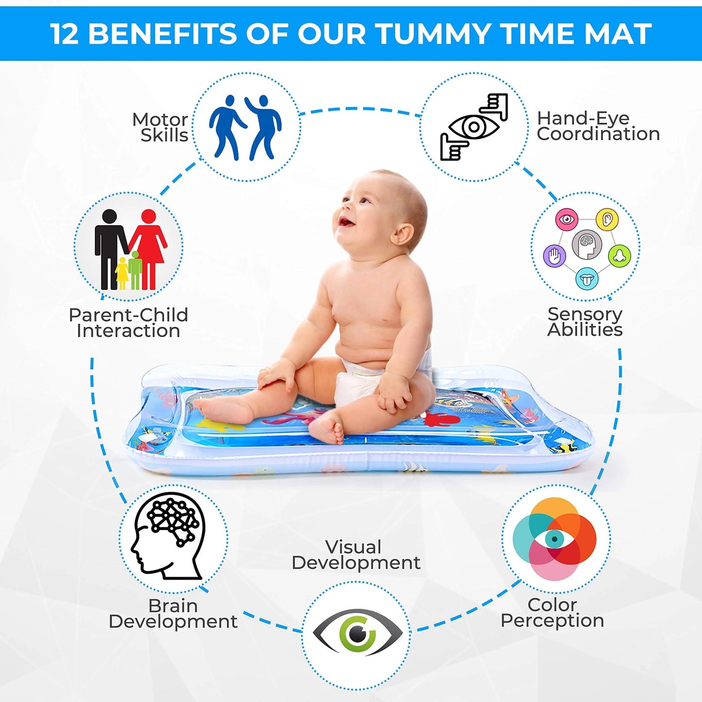 Premium Inflatable Baby Water Play Mat – 50% OFF | Free Shipping ⚡