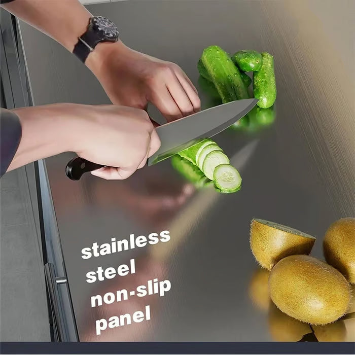 Food Grade Stainless Steel Vegetable Cutting Board – 50% OFF | Free Shipping⚡