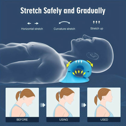 🌿 Cervical Neck Stretcher - Ergonomic Chiropractic Pillow for Neck Pain & Posture Relief – Free Shipping🔥